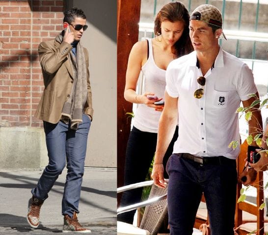 Left: Colour staples of brown or khaki looks good with grey-blue slacks with a blue shirt underneath. If the weather is chilly, don’t be afraid to throw on a scarf. Right: Bad hair day? No worries! Rock your snapback hats with a fitted short sleeve button down shirt & slacks for a more adult & less skater boy vibe. 