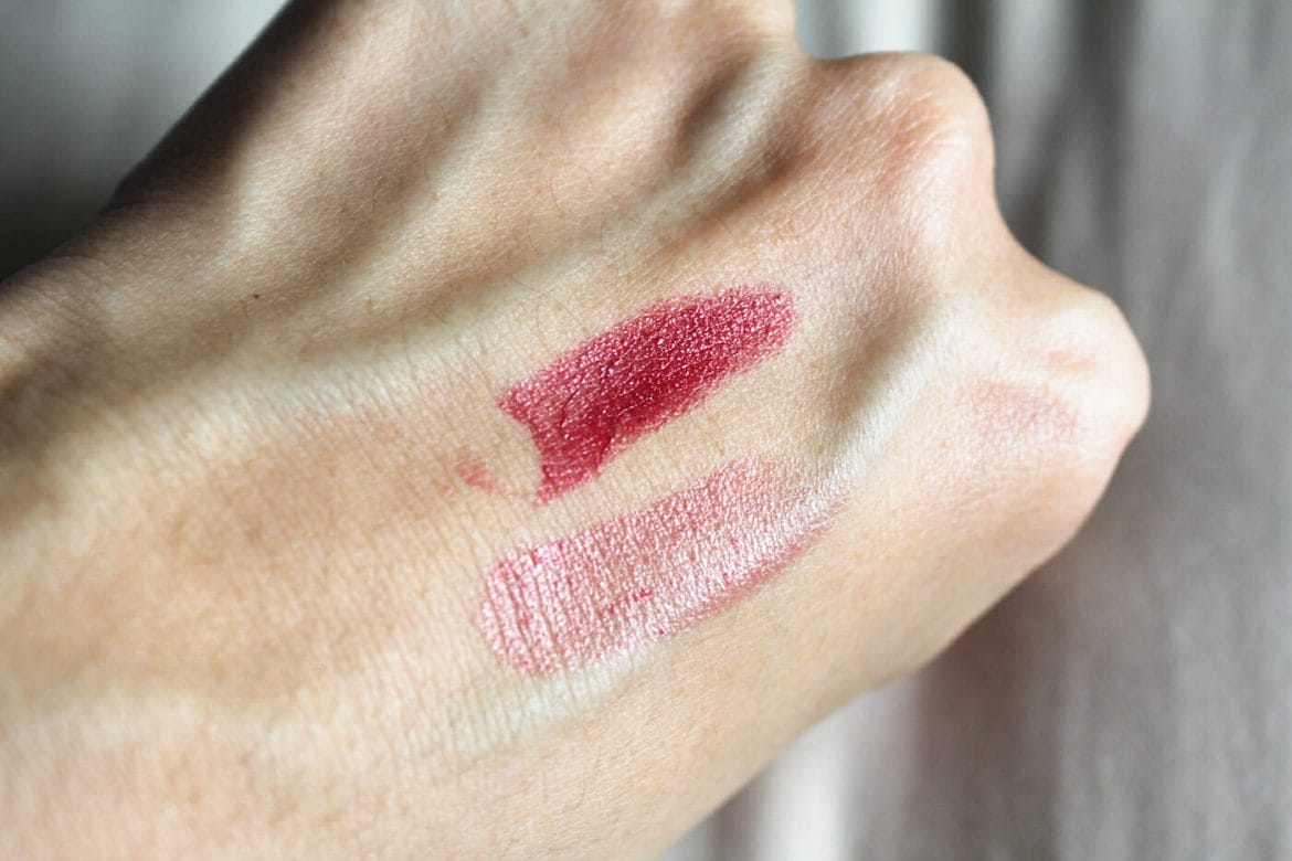 From top: Perfect Rouge in Spellbound, Veiled Rouge in Zinnia. 