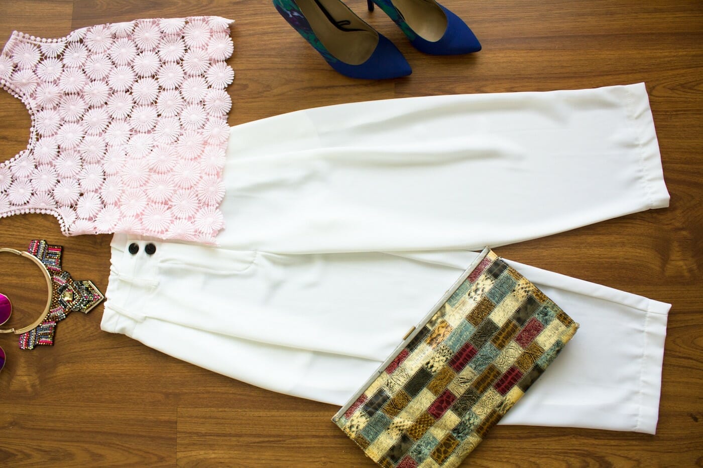 Top & trousers from Peep, Shoes from Zara, Necklace from Asos.