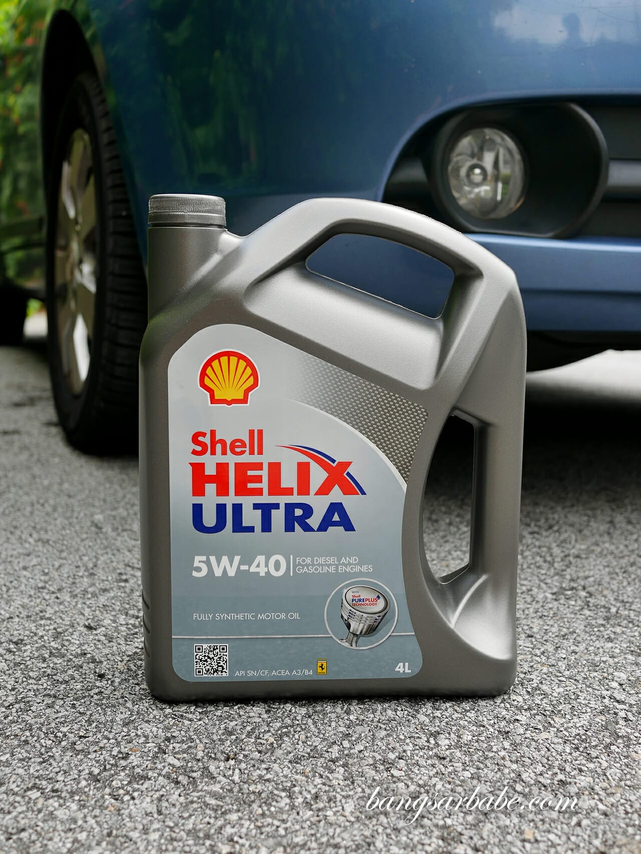 Caption: The S.H.E.W. warranty applies for every purchase of Shell Helix Ultra with PurePlus Technology and Shell Helix HX7