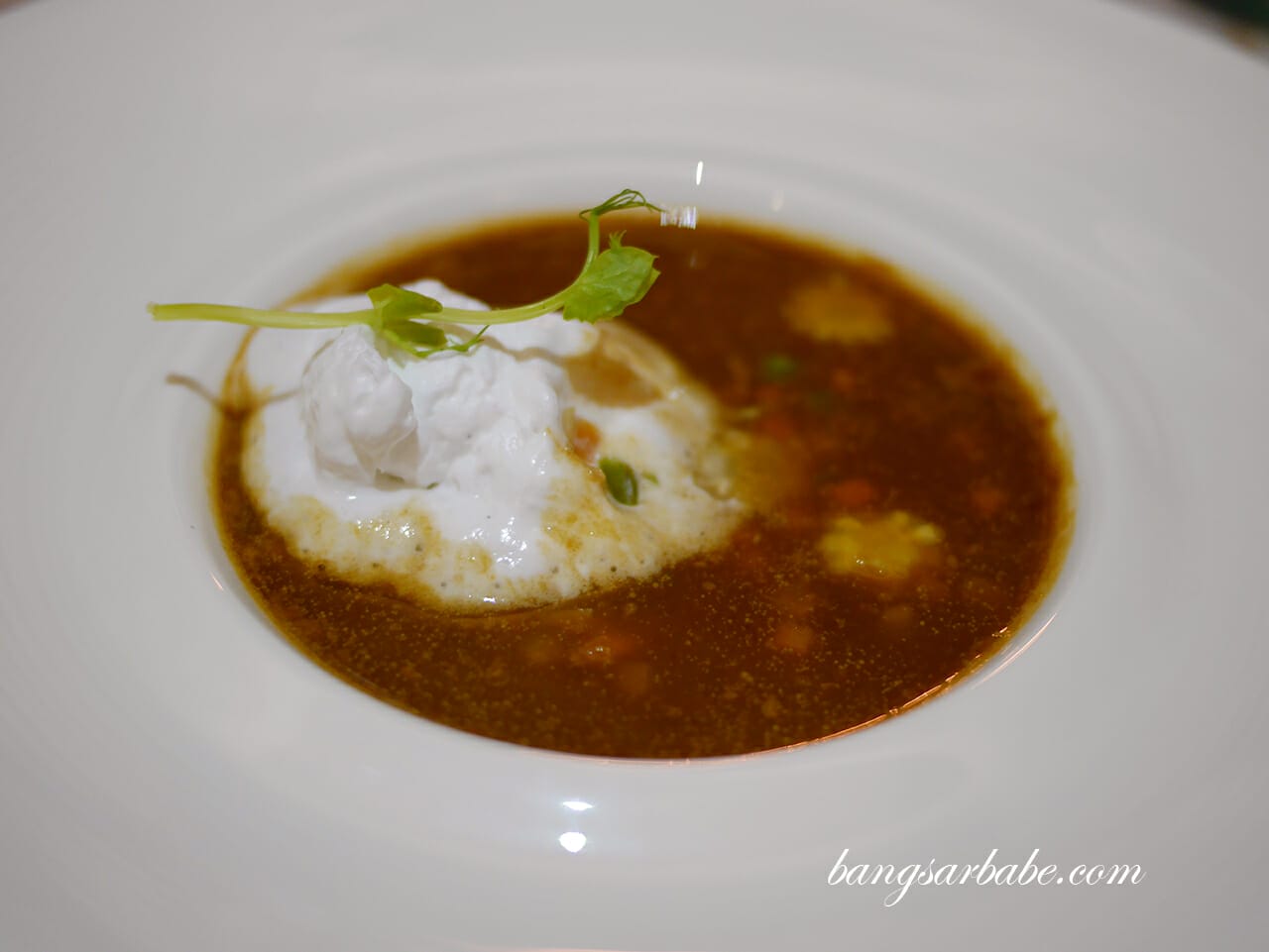 Coconut milk infused Langkawi lobster bisque