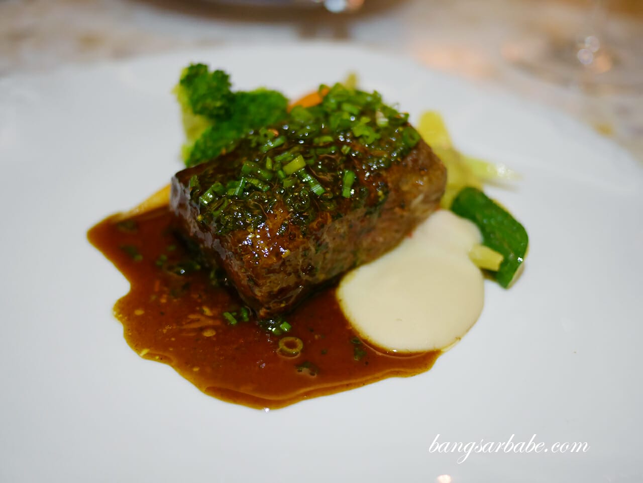 Grilled wagyu beef tenderloin